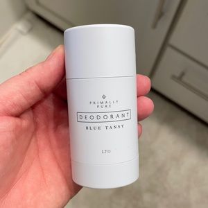 Three 1.7 oz bottles of Primally Pure Blue Tansy Deodorant